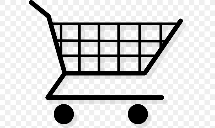 Shopping Cart Clip Art, PNG, 600x488px, Shopping Cart, Black And White, Cart, Drawing, Rectangle Download Free