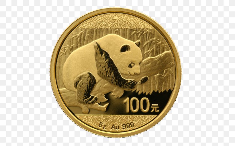 Coin Gold Giant Panda Troy Ounce, PNG, 512x512px, Coin, Animal, Australia, China, Currency Download Free