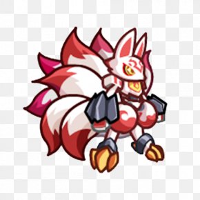 Red Tail Nine Tail Fox Picture Material - Huli Jing Nine-tailed Fox Red Fox Ninetales PNG