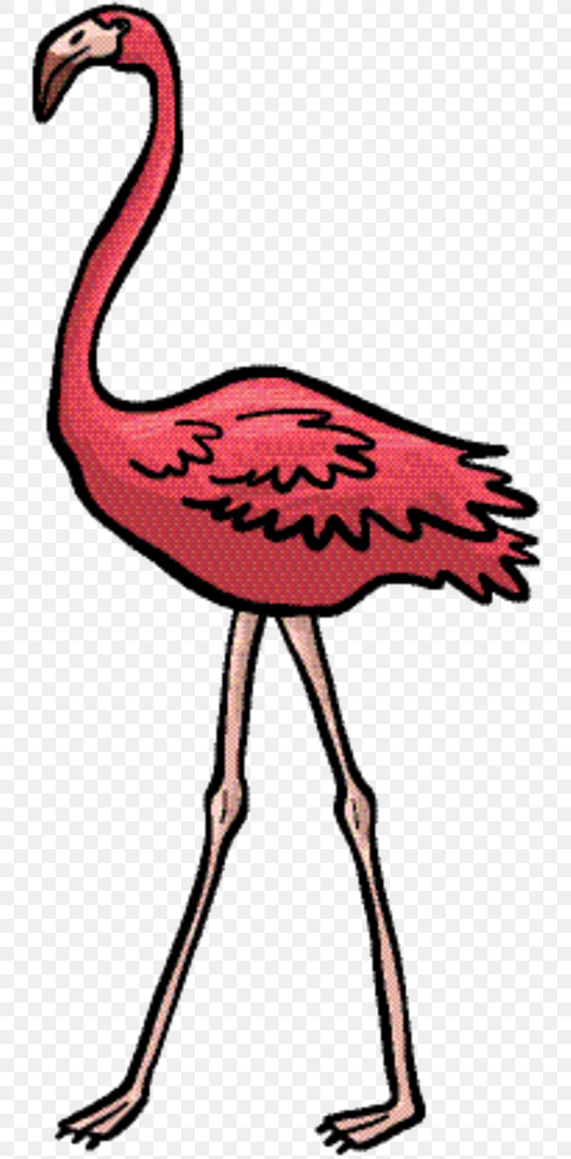 Pink Flamingo, PNG, 747x1665px, Art, Beak, Bird, Fauna, Flamingo Download Free