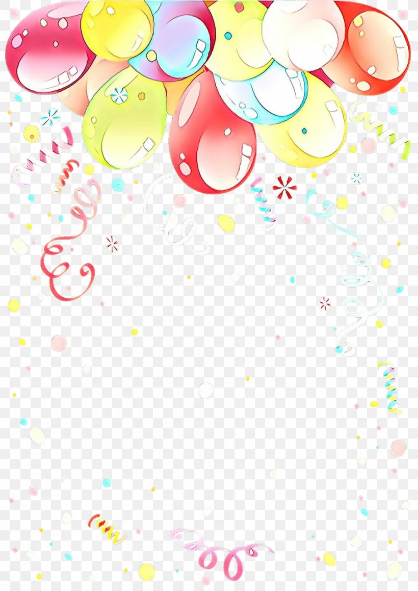 Balloon Confetti Party Supply Clip Art Pattern, PNG, 905x1280px, Cartoon, Balloon, Confetti, Heart, Party Supply Download Free