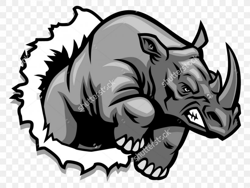 Rhinoceros Drawing Royalty-free, PNG, 2000x1507px, Rhinoceros, Art, Artwork, Black, Black And White Download Free