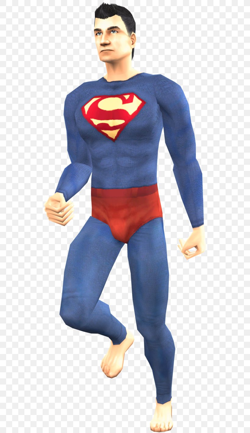 Spandex Outerwear Electric Blue Superman, PNG, 562x1419px, Spandex, Action Figure, Costume, Electric Blue, Fictional Character Download Free