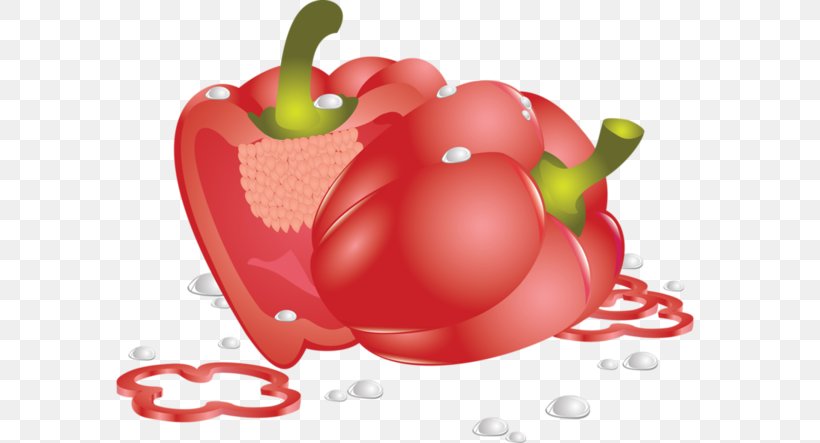 Bell Pepper Chili Pepper Tomato Vegetable Drawing, PNG, 600x443px, Bell Pepper, Acerola, Animaatio, Animated Film, Apple Download Free
