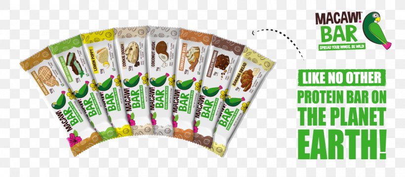 Macaw! Foods Organic Food Snack Protein Bar, PNG, 1140x500px, Organic Food, Brand, Cookie Dough, Dried Fruit, Flavor Download Free