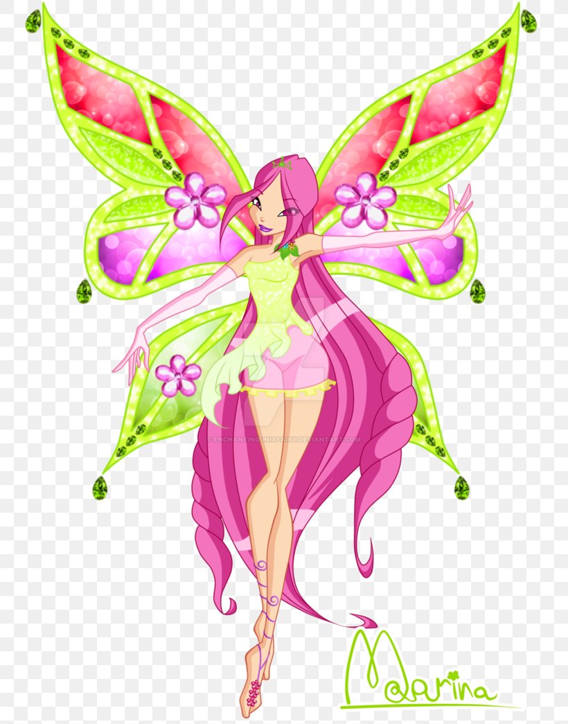 Bloom Fairy Sirenix Drawing Image, PNG, 764x1045px, Bloom, Art, Butterflix, Butterfly, Cattleya Download Free