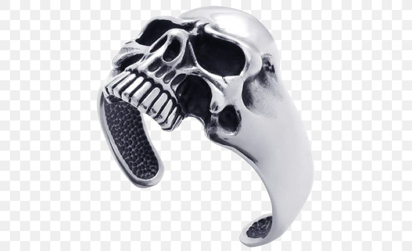 Bracelet Jewellery Skull Bangle Ring, PNG, 500x500px, Bracelet, Bangle, Body Jewelry, Bone, Charm Bracelet Download Free
