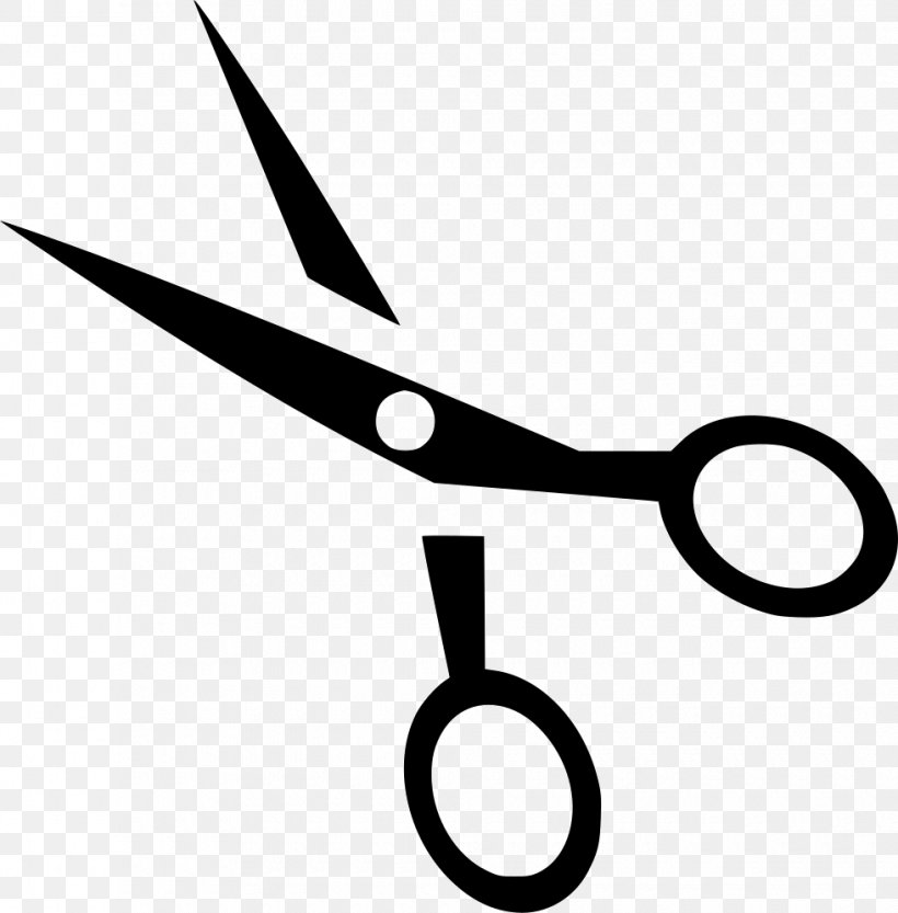 Hair-cutting Shears Scissors Clip Art, PNG, 980x996px, Haircutting Shears, Beauty Parlour, Black And White, Cosmetologist, Cutting Hair Download Free
