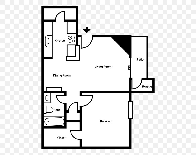 Creek On Park Place Apartments Floor Plan Furniture, PNG, 650x650px, Floor Plan, Apartment, Area, Bedford, Black And White Download Free