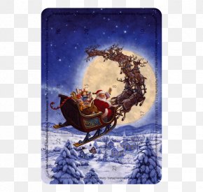 Illustrated By Arthur RackhamPosters Business - Santa Claus Christmas Day Image Reindeer The Night Before Christmas PNG