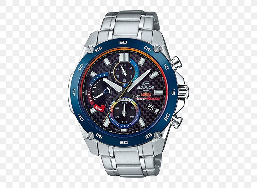 Scuderia Toro Rosso Red Bull Racing Casio Edifice Watch, PNG, 600x600px, Scuderia Toro Rosso, Brand, Casio, Casio Edifice, Chronograph Download Free