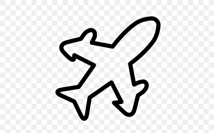 Airplane, PNG, 512x512px, Airplane, Area, Black, Black And White, Drawing Download Free