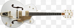 Gretsch - Gretsch White Falcon Fender Stratocaster Electric Guitar PNG
