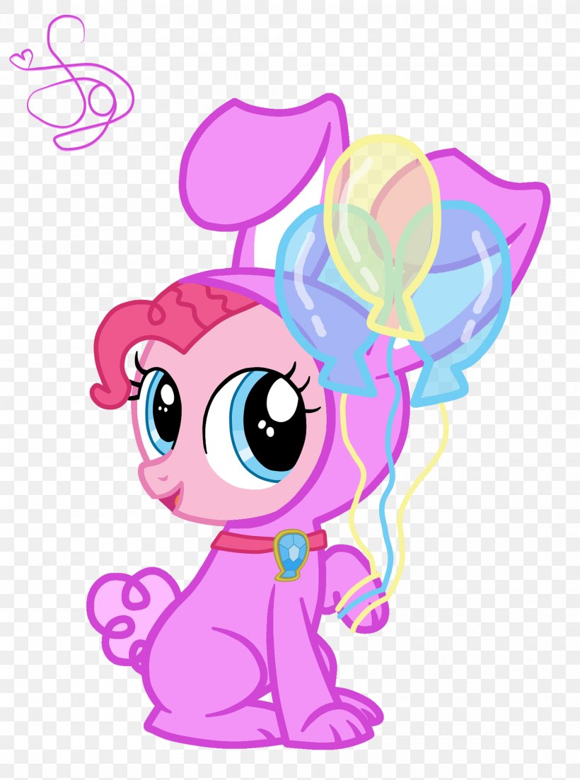 Pinkie Pie Pony Applejack Horse Rabbit, PNG, 2000x2692px, Watercolor, Cartoon, Flower, Frame, Heart Download Free
