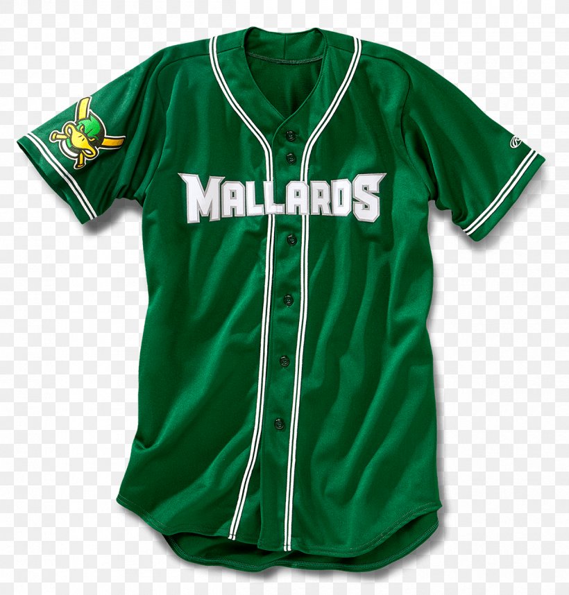 Sports Fan Jersey Kenosha Madison Mallards T-shirt Baseball Uniform, PNG, 1250x1309px, Sports Fan Jersey, Active Shirt, Baseball Uniform, Clothing, Green Download Free