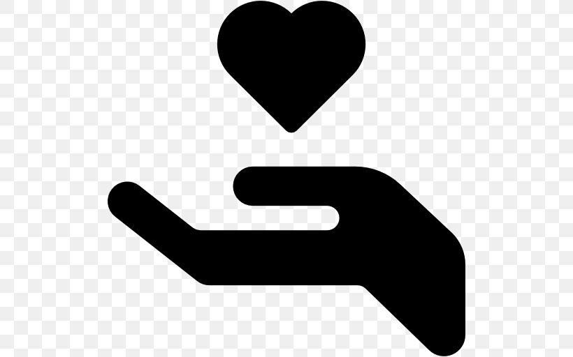 Non-profit Organisation Heart Share Icon, PNG, 512x512px, Nonprofit Organisation, Black And White, Finger, Font Awesome, Hand Download Free