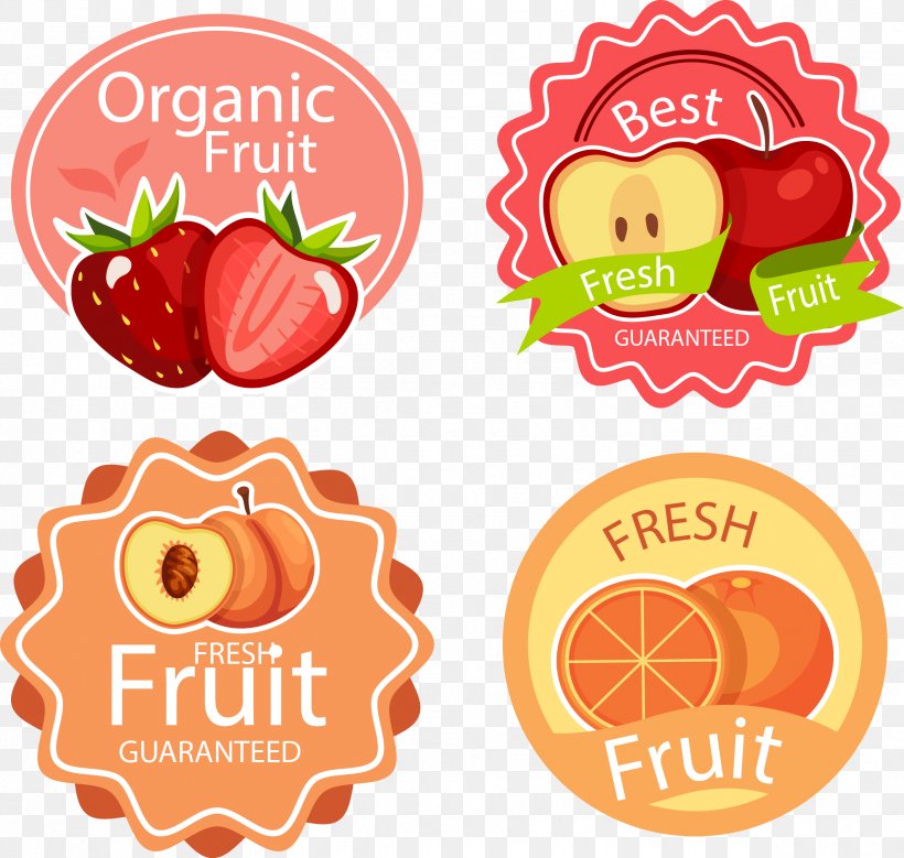 Label Fruit Sticker Strawberry, PNG, 2374x2258px, Fruit, Aedmaasikas, Auglis, Clip Art, Cuisine Download Free