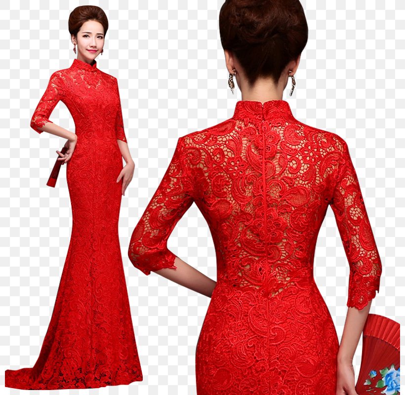 Wedding Dress Sleeve Cheongsam Mandarin Collar, PNG, 800x800px, Dress, Bride, Cheongsam, Chinese, Chinese Marriage Download Free