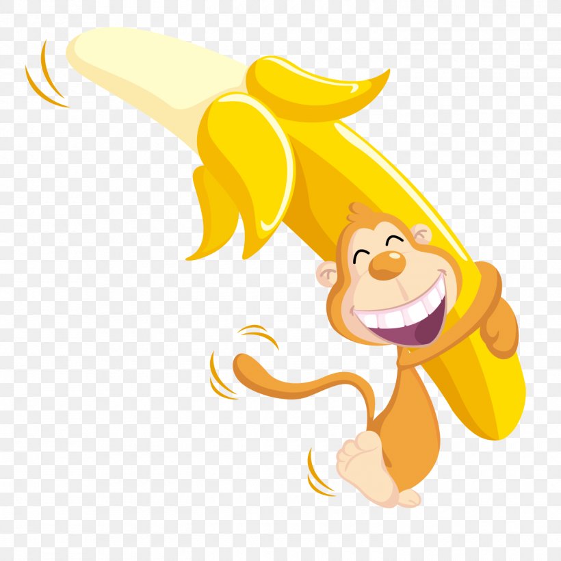 Monkey T-shirt Clip Art, PNG, 1500x1500px, Monkey, Art, Banana, Cartoon, Chinese Zodiac Download Free