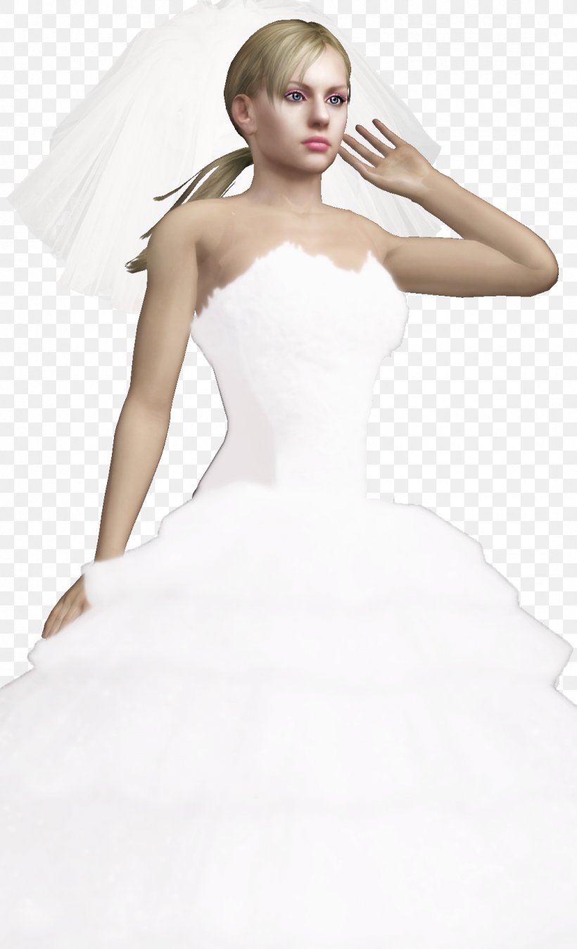 Wedding Dress Jill Valentine Resident Evil 5, PNG, 1073x1765px, Watercolor, Cartoon, Flower, Frame, Heart Download Free