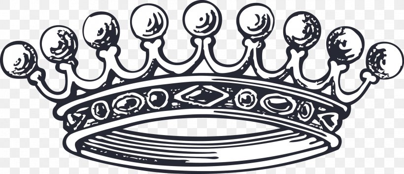 Black And White Middle Ages, PNG, 2336x1007px, Black And White, Auto Part, Corona De Laurel, Crown, Drawing Download Free