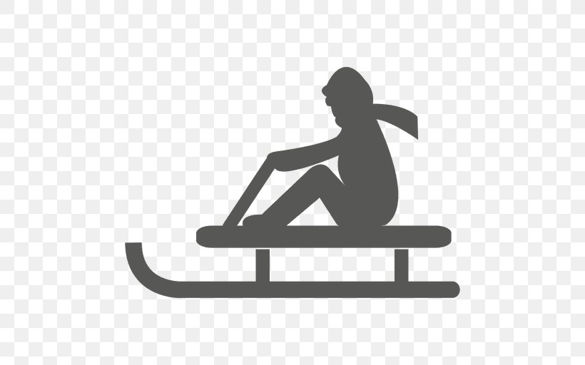 Sled Vexel Ski Clip Art, PNG, 512x512px, Sled, Black And White, Hand, Logo, Silhouette Download Free