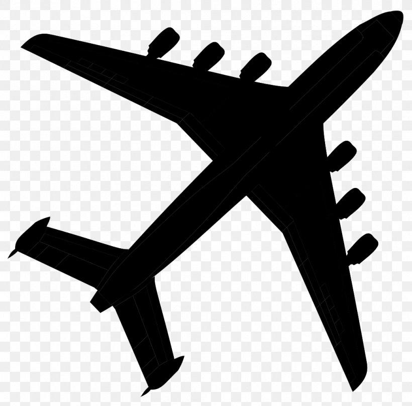 Airplane Antonov An-225 Mriya Silhouette Clip Art, PNG, 1038x1024px, Airplane, Aircraft, Antonov An225 Mriya, Black And White, Line Art Download Free