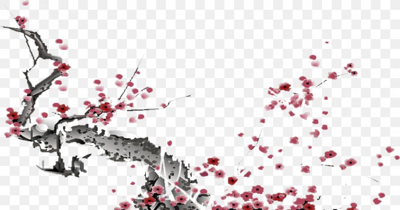 Cherry Blossom Graphic Design Text Illustration, PNG, 864x454px, Cherry Blossom, Area, Blossom, Branch, Cherry Download Free
