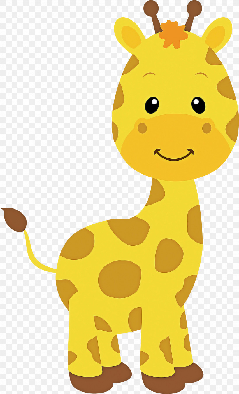 Giraffe Giraffidae Yellow Animal Figure Cartoon, PNG, 1821x3000px, Giraffe, Animal Figure, Cartoon, Fawn, Giraffidae Download Free