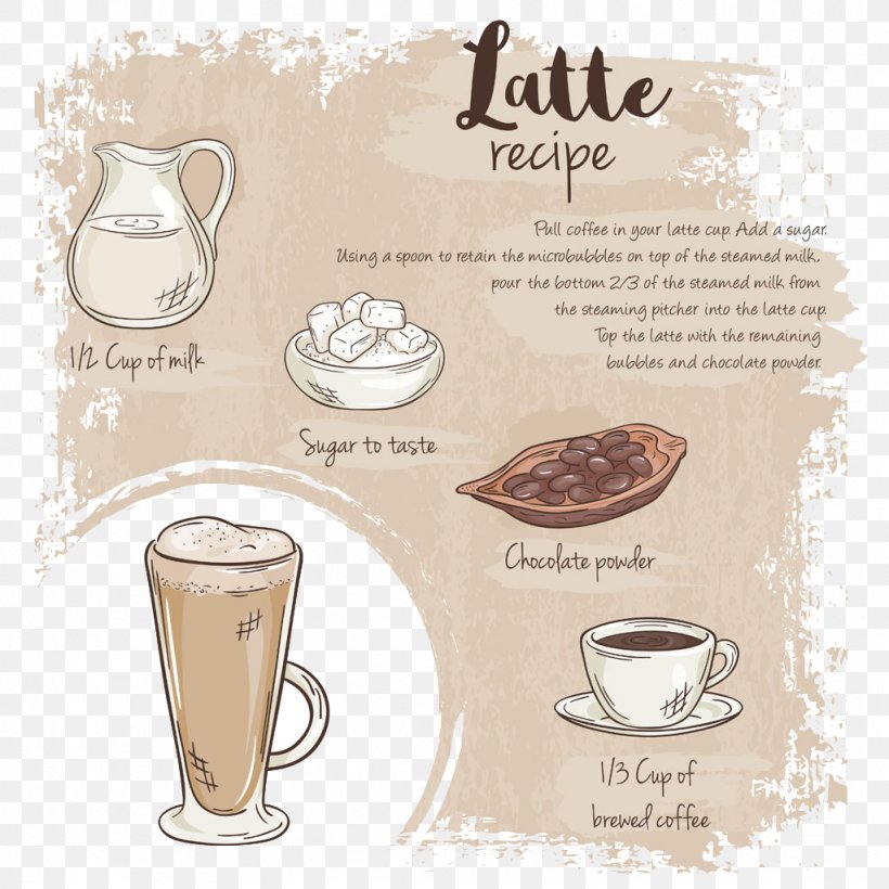 Latte Cappuccino Iced Coffee Caffxe8 Mocha, PNG, 1024x1024px, Latte, Caffxe8 Macchiato, Caffxe8 Mocha, Cappuccino, Coffee Download Free