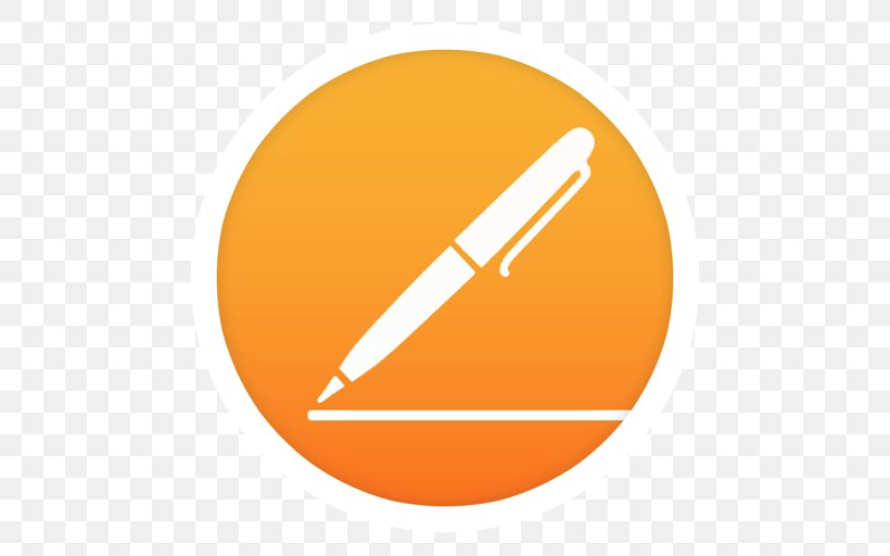 Orange Angle Yellow, PNG, 512x512px, Pages, App Store, Apple, Handheld Devices, Imovie Download Free