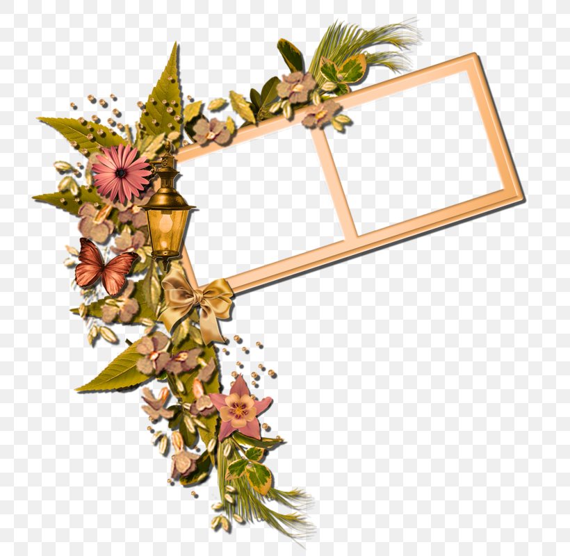 Picture Frame Autumn, PNG, 735x800px, Autumn, Branch, Flora, Floral Design, Flower Download Free