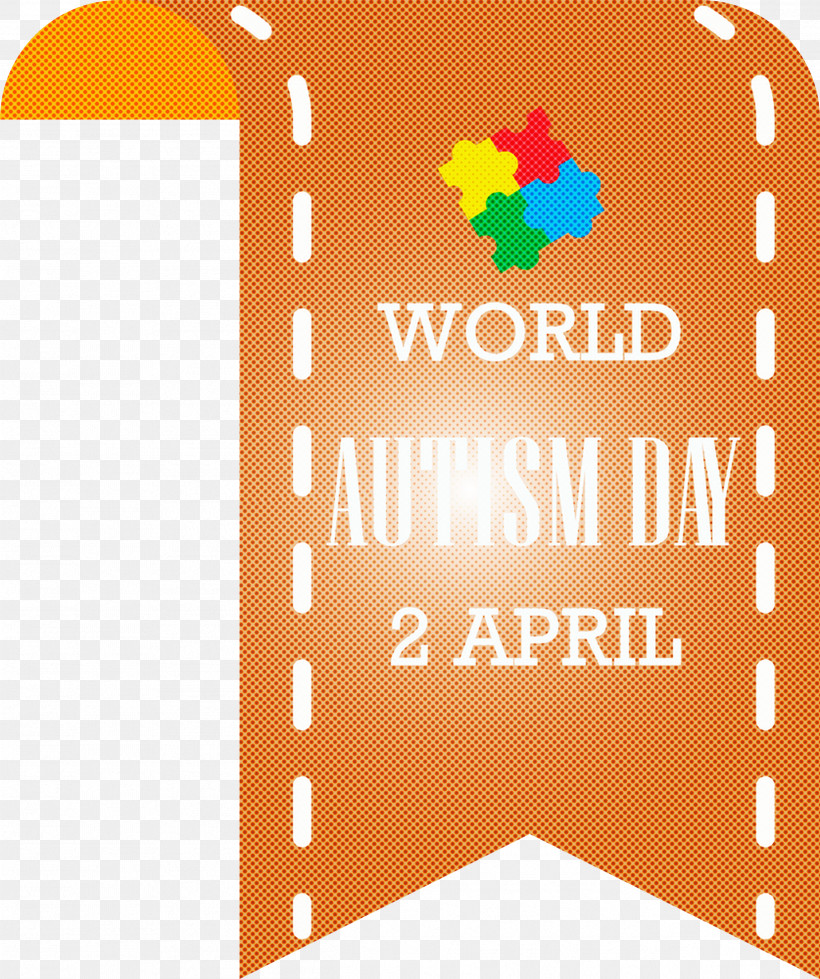 Autism Day World Autism Awareness Day Autism Awareness Day, PNG, 2511x3000px, Autism Day, Autism Awareness Day, Line, Logo, Orange Download Free