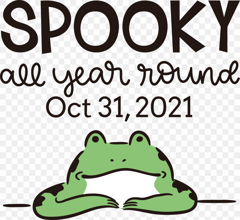Spooky Halloween, PNG, 3000x2750px, Spooky, Cartoon, Frogs, Green, Halloween Download Free