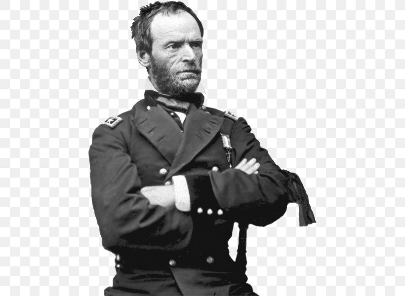 William Tecumseh Sherman Sherman's March To The Sea Battle Of Atlanta United States American Civil War, PNG, 465x600px, William Tecumseh Sherman, American Civil War, Battle Of Atlanta, Black And White, Facial Hair Download Free