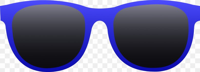 Aviator Sunglasses Ray-Ban Clip Art, PNG, 6638x2404px, Sunglasses, Aviator Sunglasses, Azure, Blue, Cobalt Blue Download Free