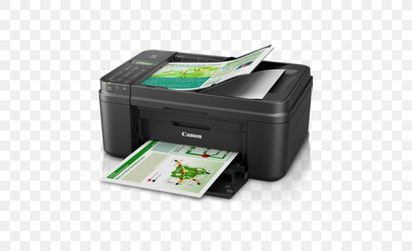 Canon Multi-function Printer Inkjet Printing Ink Cartridge, PNG, 500x500px, Canon, Automatic Document Feeder, Canon Singapore Pte Ltd, Electronic Device, Image Scanner Download Free