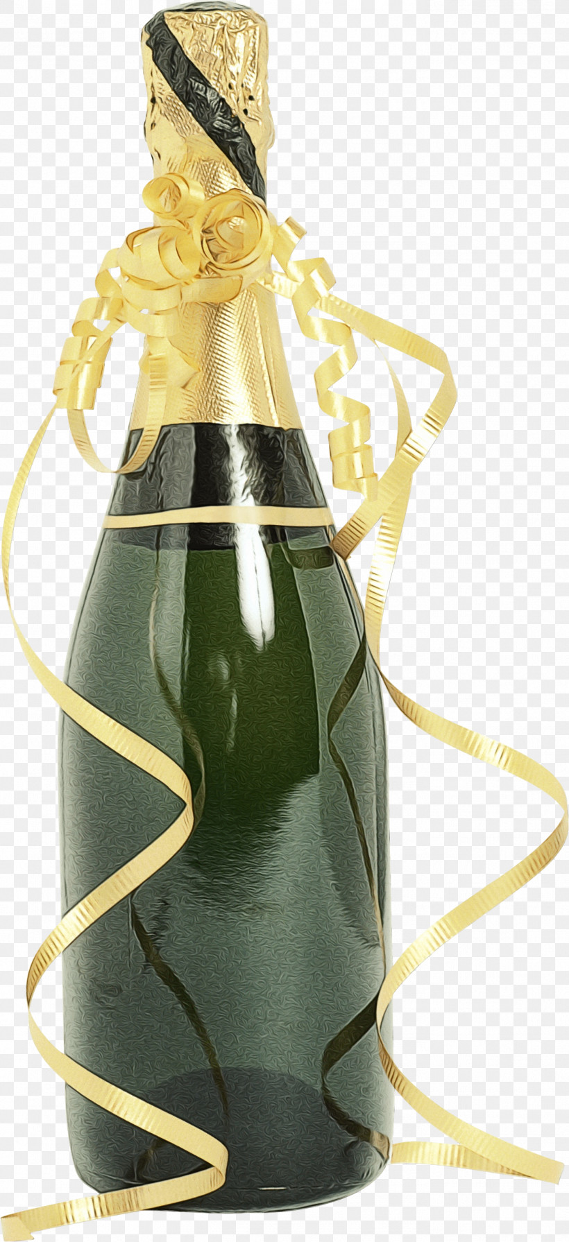 Champagne, PNG, 1373x3000px, Watercolor, Bottle, Champagne, Drink, Paint Download Free