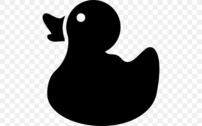 Rubber Duck Clip Art, PNG, 512x512px, Duck, Beak, Bird, Black And White, Ducks Geese And Swans Download Free
