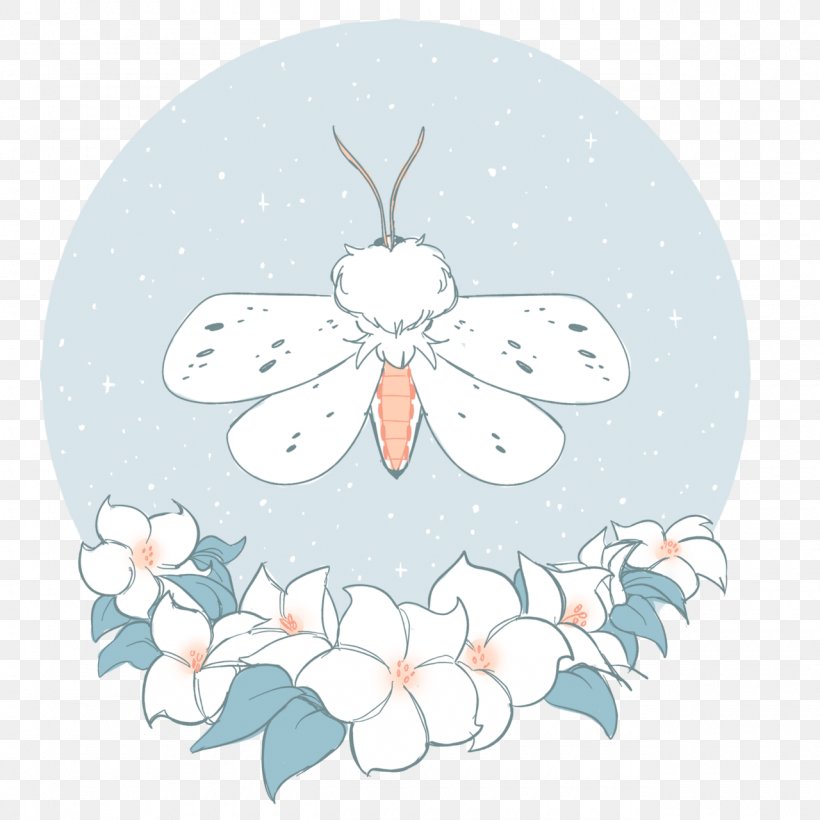 Butterfly Insect Moth Illustration Tropical White Morning-glory, PNG, 1280x1280px, Butterfly, Black, Fairy, Fictional Character, Flora Download Free