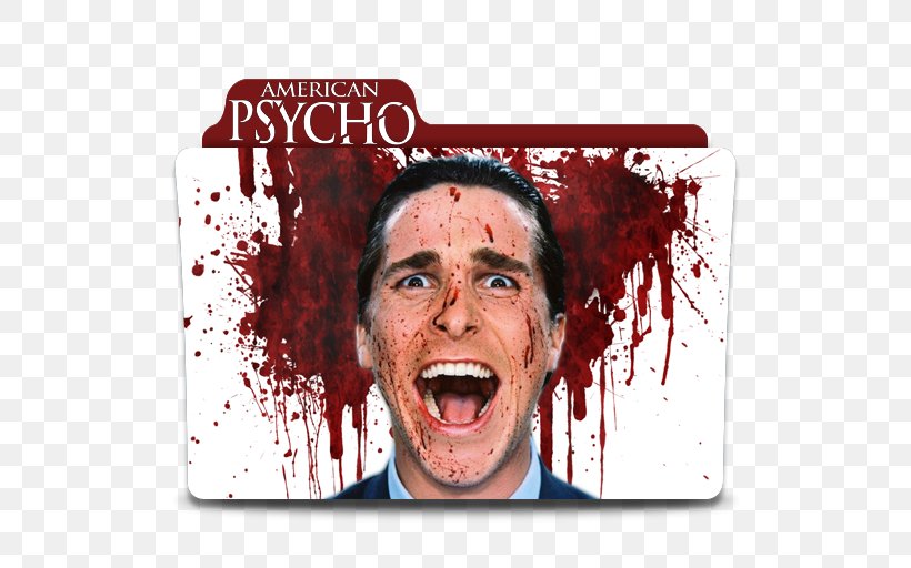Christian Bale American Psycho Patrick Bateman YouTube Poster, PNG, 512x512px, Watercolor, Cartoon, Flower, Frame, Heart Download Free