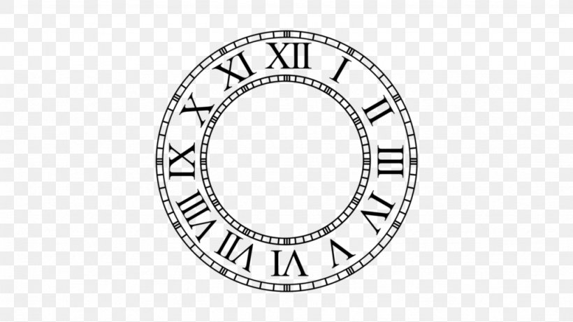 Clock Face Roman Numerals Clip Art, PNG, 1024x576px, Clock, Alarm Clocks, Area, Black And White, Body Jewelry Download Free