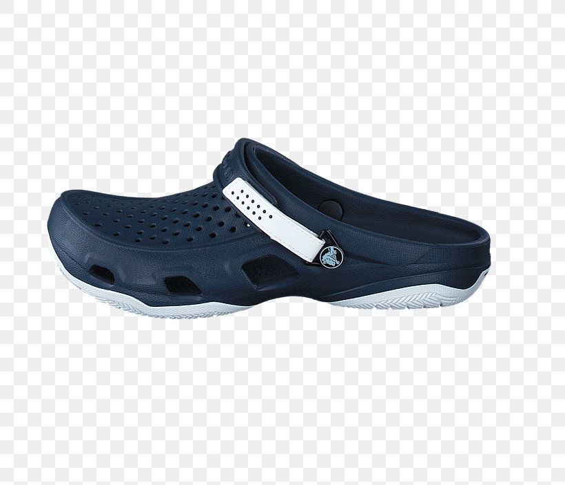Crocs Men's Swiftwater Deck Clog Crocs Men's Swiftwater Deck Clog Shoe Blue, PNG, 705x705px, Clog, Black, Blue, Crocs, Cross Training Shoe Download Free