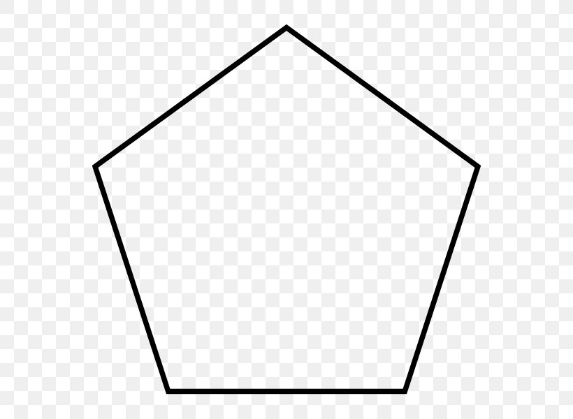 Regular Polygon Pentagon Regular Polytope Regular Polyhedron, PNG, 600x600px, Regular Polygon, Area, Black, Black And White, Congruence Download Free