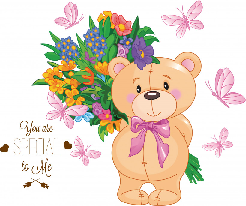 Teddy Bear, PNG, 3730x3126px, Bears, Bauble, Care Bears, Cut Flowers, Flower Download Free