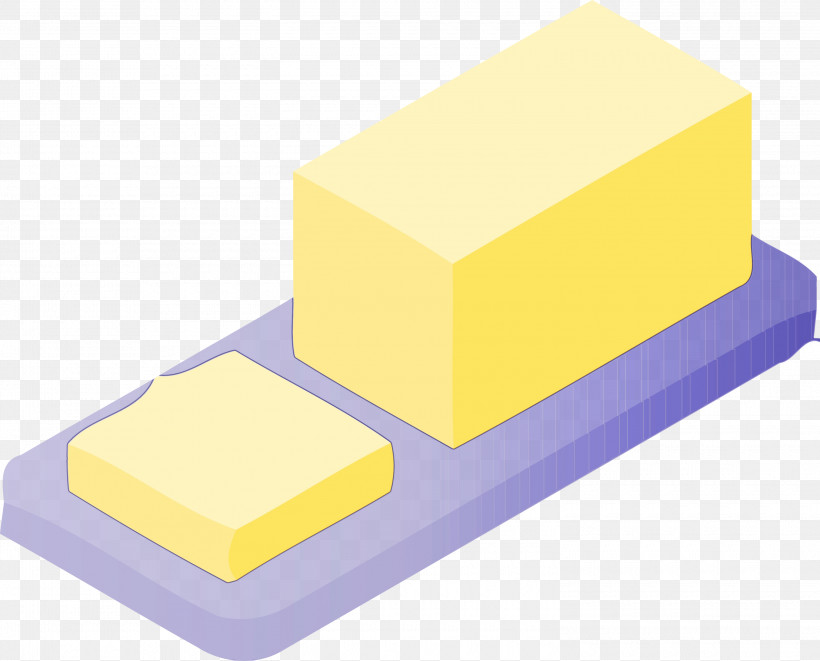 Yellow Rectangle Dairy Sponge, PNG, 3000x2421px, Butter, Dairy, Food, Paint, Rectangle Download Free