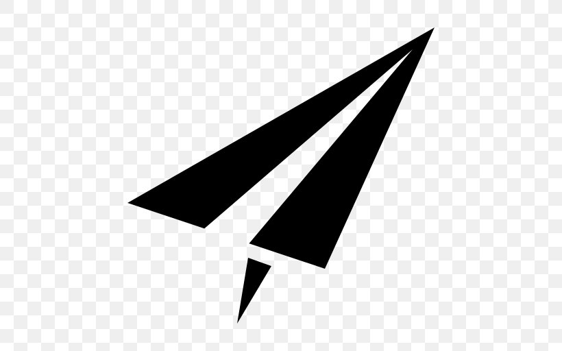 Airplane Paper Plane, PNG, 512x512px, Airplane, Black, Black And White, Brand, Digital Image Download Free