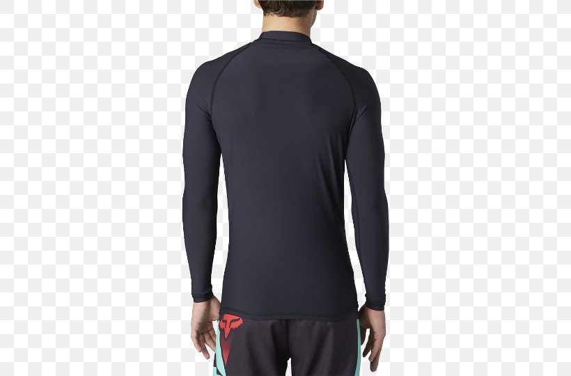 Rash Guard Sleeve Shirt Tuxedo Fox Racing, PNG, 540x540px, Rash Guard, Active Shirt, Black, Decathlon Group, Fox Racing Download Free