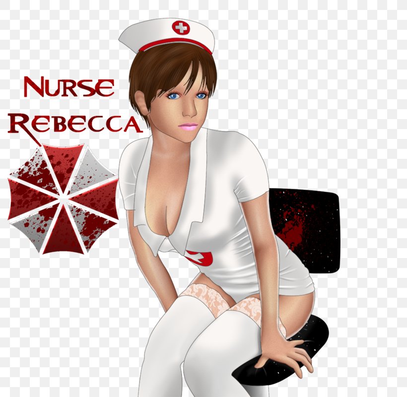 Rebecca Nurse Resident Evil Zero Rebecca Chambers Resident Evil: The Mercenaries 3D, PNG, 800x800px, Watercolor, Cartoon, Flower, Frame, Heart Download Free