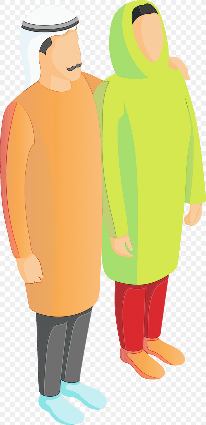 Clothing Standing Yellow Cartoon Personal Protective Equipment, PNG, 1454x3000px, Arabic Family, Arab People, Arabs, Cartoon, Clothing Download Free